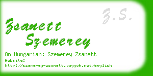 zsanett szemerey business card